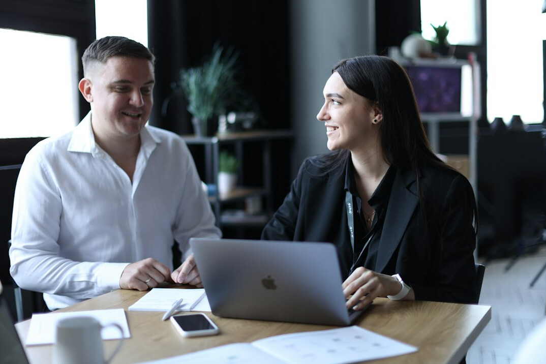 business professionals in discussion